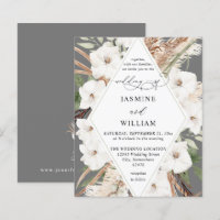 Budget Boho White Floral Summer Hochzeit im Herbst