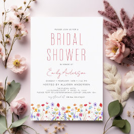 Budget Boho Wildblume Brautparty Elegant