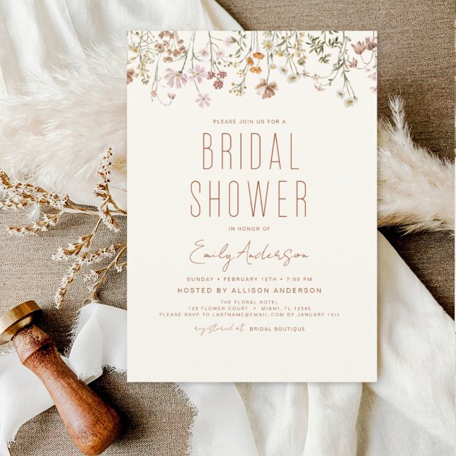 Budget Boho Wildblume Bridal Dusche Einladung (Von Creator hochgeladen)