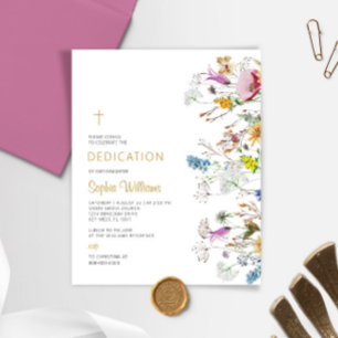 Budget Boho Wildblumen Einladung