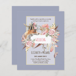 BUDGET Boho Woodland FOX Floral Wedding Modern