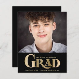 Budget Bold Gold Type Foto Black Abschluss