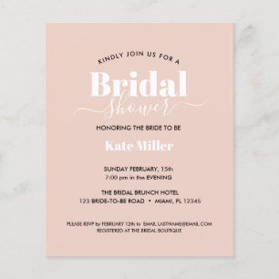 BUDGET BOLD PINK BLACK AND WHITE BRAUTPARTY