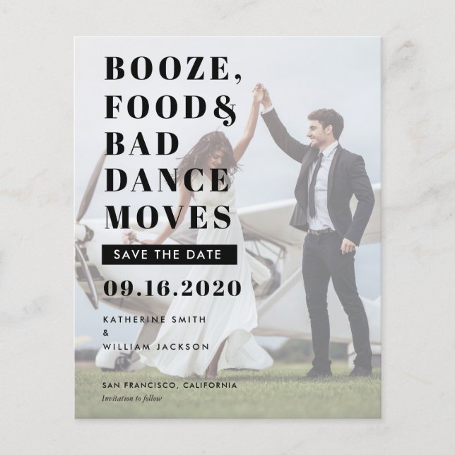 Budget Boost Food Bad Dance bewegt sich Save the D Flyer (Vorne)