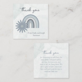 Budget Boy Baby Dusche Blue Watercolor Vielen Dank Mitteilungskarte