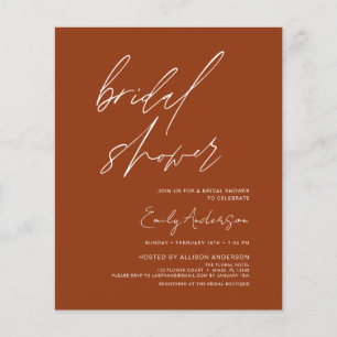 Budget Brautparty Burnt Orange Terracotta