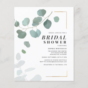 Budget Brautparty Greenery Eukalyptus Succulent