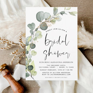 Budget Brautparty Greenery Eukalyptus Succulent Flyer