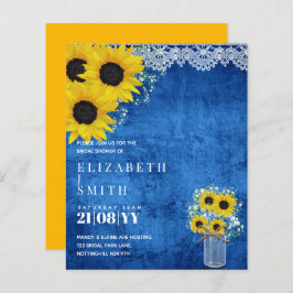 BUDGET-Brautparty lädt zu rustikalen Sonnenblumen 