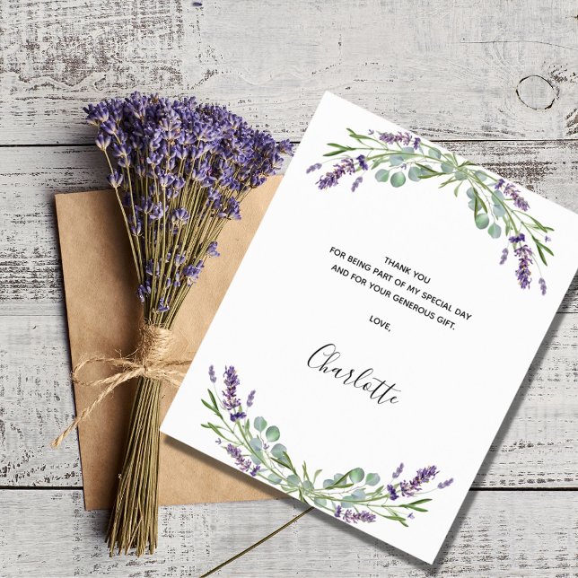 Budget Brautparty lavender eucalyptus vielen Dank (Von Creator hochgeladen)