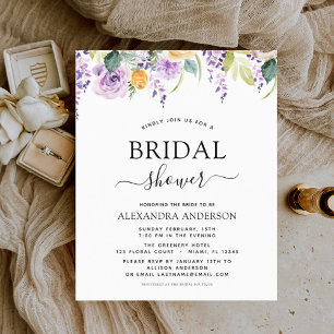 Budget Brautparty Lila Wildblume Botanisch