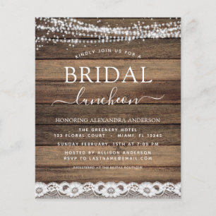 Budget Brautparty Luncheon Bauernhof