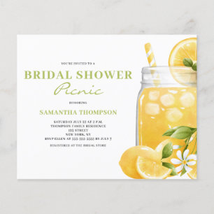 Budget Brautparty Picnic Lemon Einladung