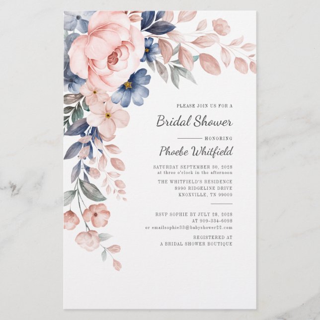 Budget Brautparty Rosa Blumenausweis Briefpapier (Vorderseite)