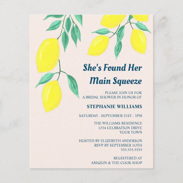 Budget Brautparty Sie hat ihre Hauptpresse gefunde (Vorderseite)