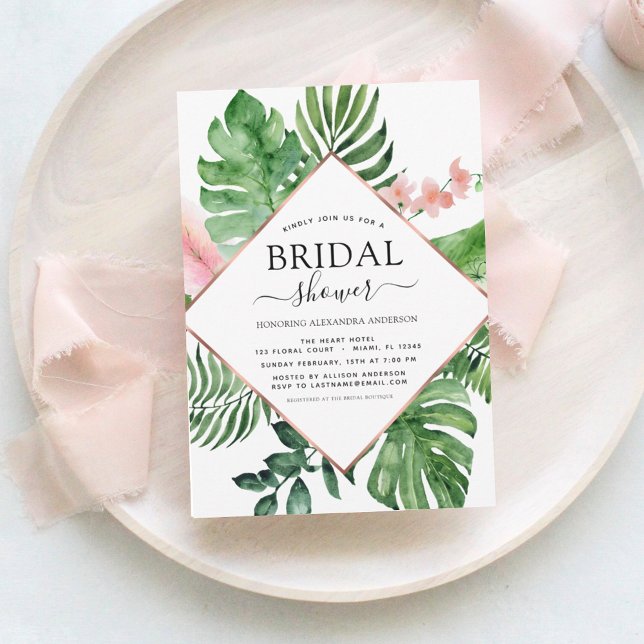 Budget Brautparty Tropical Palm Geometric (Von Creator hochgeladen)