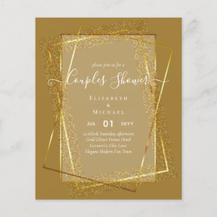BUDGET Bridal COUPLES Dusche Geometrischer Rahmen Flyer