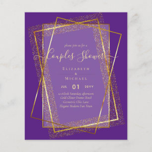 BUDGET Bridal COUPLES Dusche Geometrischer Rahmen Flyer