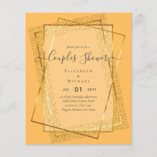 BUDGET Bridal COUPLES Dusche Geometrischer Rahmen Flyer