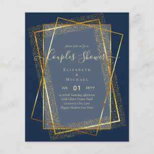 BUDGET Bridal COUPLES Dusche Geometrischer Rahmen  Flyer