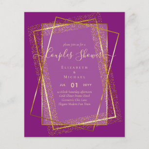 BUDGET Bridal COUPLES Dusche Geometrischer Rahmen Flyer