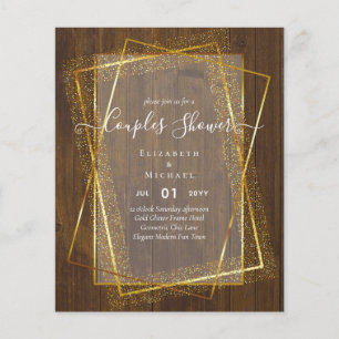BUDGET Bridal COUPLES Dusche Geometrischer Rahmen Flyer