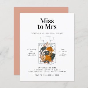 Budget Bridal Dusche Einladung Blumenparfüm