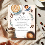 Budget Bridal Dusche Einladung Liebe Braut Flyer<br><div class="desc">Feiern Sie die zukünftige Braut mit unserer charmanten Braudusche-Einladung "Liebe ist Brewing" mit atemberaubenden Aquarellbildern für Kaffee, Latte, Espresso und Kaffeebohnen. Die warmen, einladenden Farben und die zarten Details schaffen ein gemütliches und elegantes Ambiente, das sich perfekt für Kaffeeliebhaber eignet. Die bedruckten Papierblätter sind individuell an Ihre Veranstaltungsdetails anpassbar und...</div>