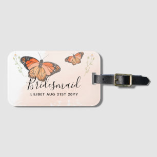 BUDGET Bridesmaid Brautparty gibt BUTTERFLIES Gepäckanhänger