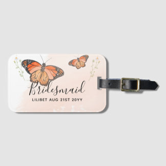 BUDGET Bridesmaid Brautparty gibt BUTTERFLIES Gepäckanhänger