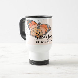 BUDGET Bridesmaid Brautparty gibt BUTTERFLIES Reisebecher