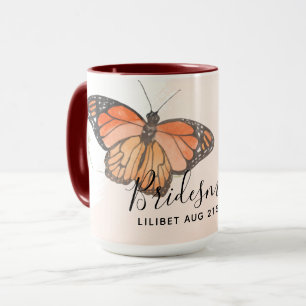 BUDGET Bridesmaid Brautparty gibt BUTTERFLIES Tasse