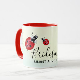 BUDGET Bridesmaid Brautparty Gift LADYBUGS Tasse