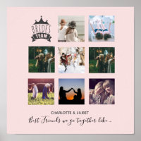BUDGET Bridesmaid gibt FOTO COLLAGE Quotes BESTE F
