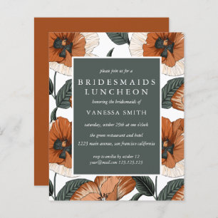 BUDGET Bridesmaids Luncheon Orange Green Blume