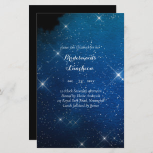 BUDGET Bridesmaids Luncheon Starry Night Blue