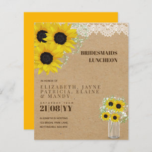 BUDGET Bridesmaiers Mittagessen Brunch Blumenstrau
