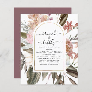 Budget Brunch & Bubbly Boho Burgundy Brautparty