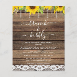 Budget Brunch & Bubbly Brautparty Sonnenblumen