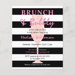 Budget Brunch & Bubbly Pink Glitzer Brautparty