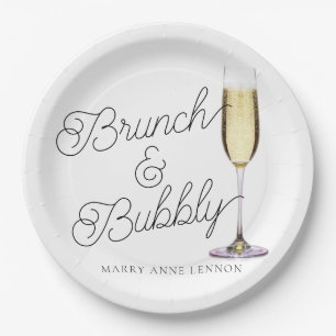 Budget Brunch und Bubbly Cocktail Pappteller