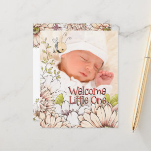 Budget Bumblebee Baby Foto Geburtsankündigung