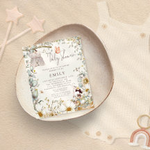 Budget Bunny Dress Baby Dusche einladen