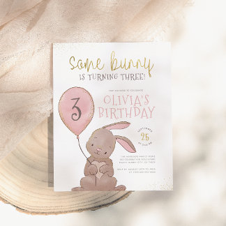 Budget Bunny Wunny Pink & Gold Geburtstagsparty