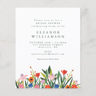 Budget Bunte Gartenanlage Blumenladen Brautparty