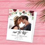 Budget Burgund Pink 4 Blumenladen Foto Save the Da<br><div class="desc">** SATIN PAPIER IST PAPIERTHIN. AKTUALISIEREN SIE DAS PAPIER FÜR EIN BILDERPAPIER. HAT EINE OPTION FÜR ENVELOPES. *** Rette Geld auf formelle Einladungen mit dieser kleineren Einladung, die eine Option für Umschläge hat. Holen Sie sich Ihre Gäste bereit für die phantastische Hochzeit mit Ihrem Burgundy & Blush Pink 4 Floral...</div>