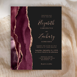Budget Burgunder Achat Roségold Dunkle Hochzeit
