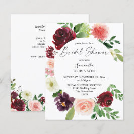 Budget Burgundy Blush Pink 4 Brautparty