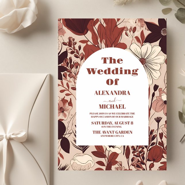 Budget Burgundy Wildflowers Wedding (Von Creator hochgeladen)