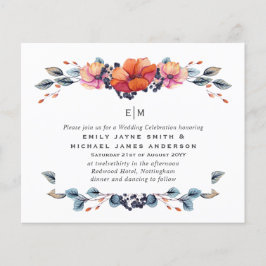 Budget Burnt Orange Green Wedding Einladungen